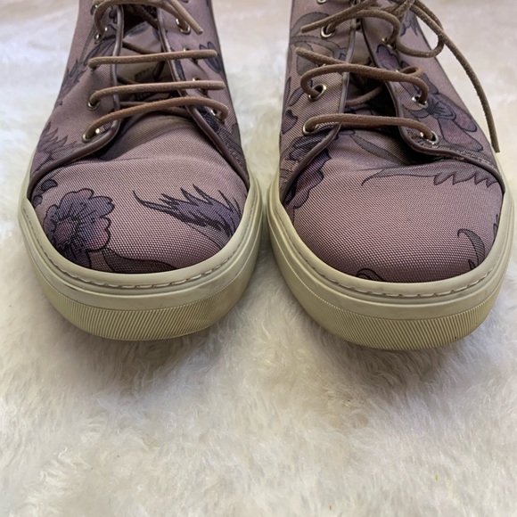 CSD Gucci Floral Print Fabric and Leather Sneaker - Picture 2 of 8